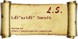 László Sarolt névjegykártya